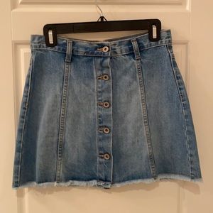 Forever 21 Button-up Jean Skirt